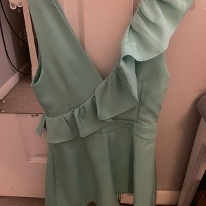 NEVER WORN. Mint green DO+BE romper. Great condition